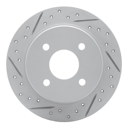Dynamic Friction Co DFC Geoperformance Rotor - Drilled and Slotted 830-80072L