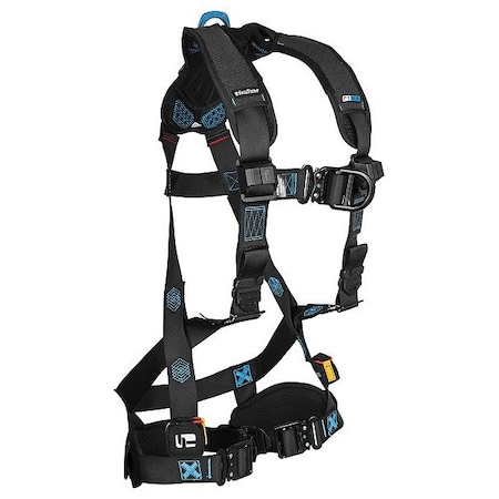 Falltech FT-One Full Body Harness, 3XL, Mating Chest/ Tongue Leg Straps, Back, Chest, Hips D-Ring 8127BFD3X