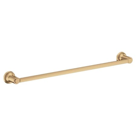 Moen Zyla Series Towel Bar, 24 in L Rod, Zinc, Bronze, Wall Y1624BZG