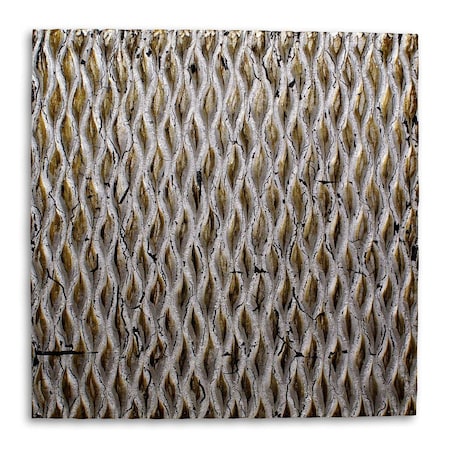 Homeroots 36" X 36" Silver Square Abstract Hanging Dimensional Sculpture 274796