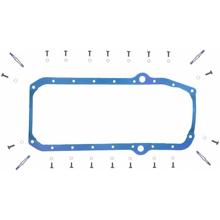 Fel-Pro Engine Oil Pan Gasket Set PermaDryPlus rigid carrier, Oil Pan SnapUps Included, OS34510T