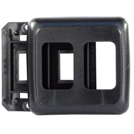 Powerhouse 12315 Double Switch Base And Face Plate - Black PO364849