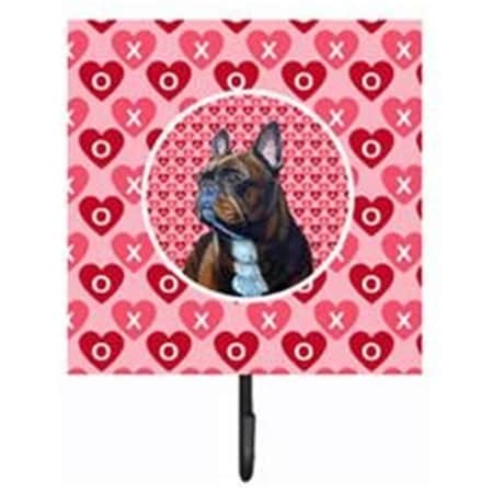 Carolines Treasures French Bulldog Valentines Love And Hearts Leash Or Key Holder LH9160SH4