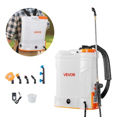 Vevor 3.2 Gallon Battery Powered Backpack Sprayer 0-90 PSI 2H Runtime for Yard Lawn XF-12M27-US