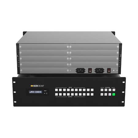 Bzbgear 16x16 Modular Seamless 4K60 Matrix Switcher with Video Wall and Control System Chassis, No Card BG-MC-1616M