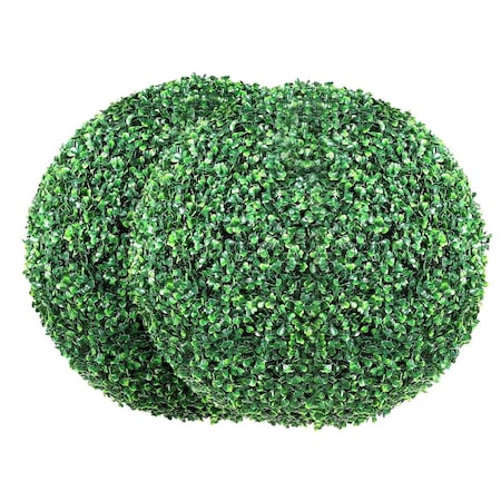 Vevor Artificial Topiaries Boxwood Trees, 20 in. Tall - Ball-Shape Faux Topiaries Plant, 2PK RGZWXJQ20YC04FIJEV0