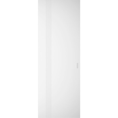 Sartodoors Hidden Barn, Basic 0111 Arctic White, Wood Veneer Doors, Magic Concealed Sliding Set, 36 x 80 BASIC0111HB-MAW-36