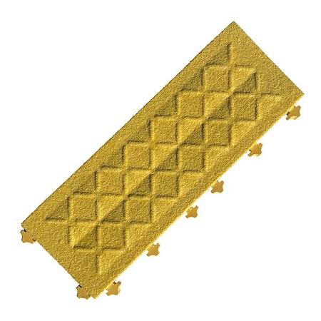 Safe-Flex Gritted Mat, Yellow, 6"Wx18"L, 1", PK10, 10 PK AG7-Y