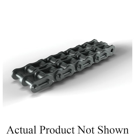 Hkk Chain Cottered Standard Roller chain, 10 ft OAL, 3 P, 1-7/8 Dia x 1-7/8 in W Roller, Alloy Steel RC240C2A