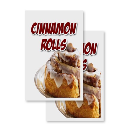 Signmission Cinnamon Rolls, Vinyl Decals Only 24 Inch x 36 Inch, Vinyl Decal, 2PK DSB-2436-2PACK-Cinnamon Rolls