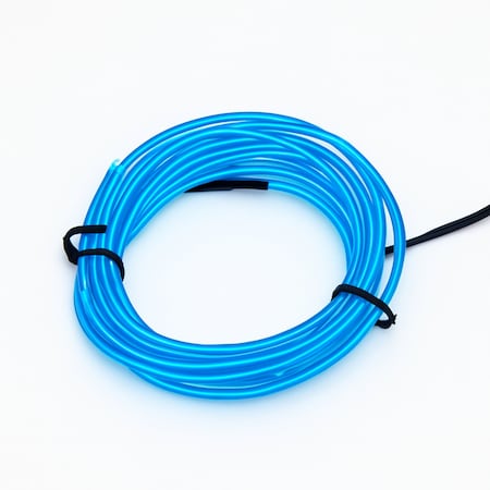 Elegani 6FT Wearable Neon Glow String Light with Clip - Flexible Nighttime Safety & Party Decoration-Blue PH-10046-Blue