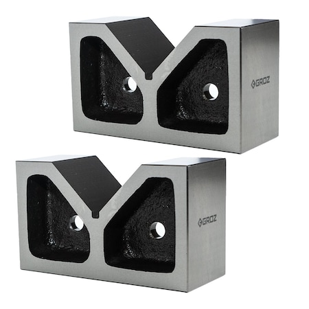 Groz V-Block, 90 deg., Centered, 6" 03103