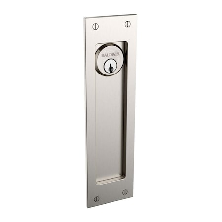 Baldwin Keyed Entry Sliding Door Locks Lifetime Satin Nickel PD005.056.ENTR