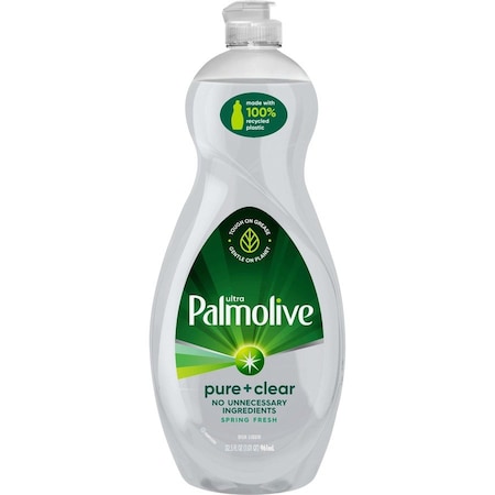 Palmolive Pure + Clear Dishwashing Liquid, Unscented, 32.5 oz Bottle, 9PK US04272A