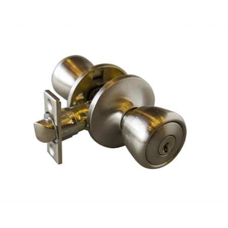 Design House Terrace 6 Way Latch Entry Door Knob- Satin Nickel 728394
