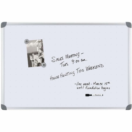 Quartet Magnetic DryErase Board, Gray QRT79378