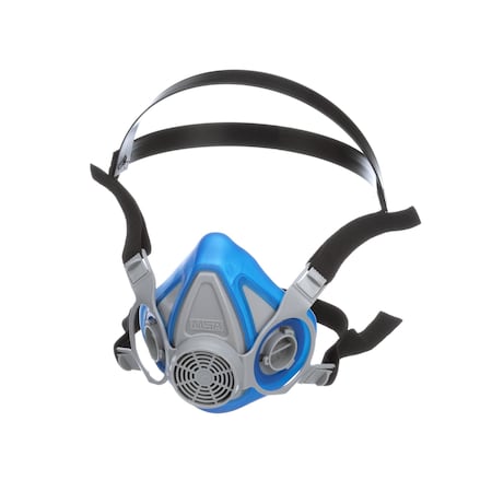 Msa Safety Half Mask Respirator, Advantage 200 LS Series, Bayonet, 2-Piece Neckstrap, Blue, L 815700
