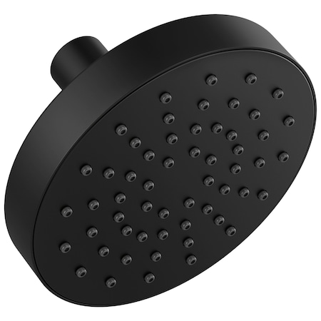 Brizo Essential Shower: 5 Linear Round Single-Function Wall Mount Shower Head - 1.75 GPM 82392-BL