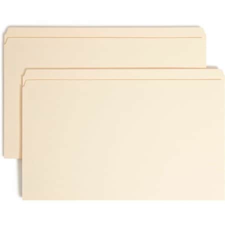 Smead TOP TAB 1-FASTENER FOLDERS, STRAIGHT TAB, LEGAL SIZE, 11 PT. MANILA, 50PK 19510