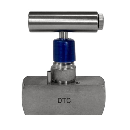 Discover 3/8 in. FxF Stainless Steel 6000 PSI Needle Valve 101036