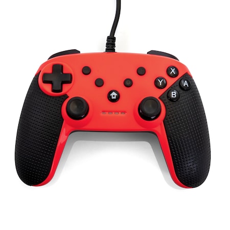 Gamefitz Wired Controller for the Nintendo Switch in Red GF13-003RED