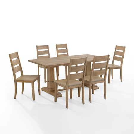 Crosley Joanna 7-Piece Dining Table Set For 6 KF13066RB-RB