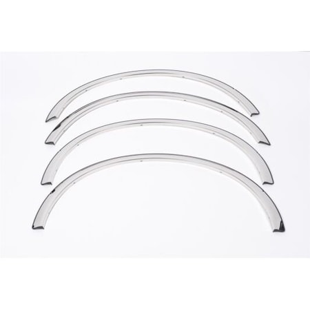 Putco Fender Lip Trim, Polished; Stainless Steel; With Trim For 4 97265
