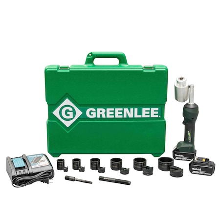 Greenlee Punch Driver Kit, 18.0V, Li-Ion, Cordless LS100X11SB