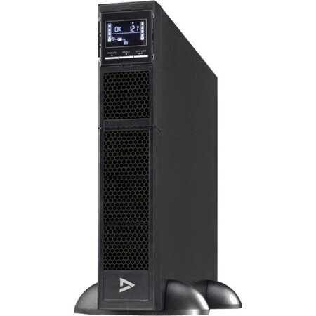 V7 230V 3000Va 3000W On Line 2U Rack-Mountable with LCD 8 x IEC AVR ECO SNMP NC UPS2URM3000DC-NC-1N