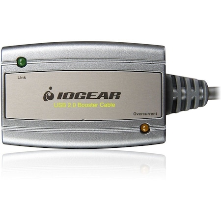 Iogear USB 2.0 Booster Extension Cable - Type A Male USB - Type A Female USB - 16ft GUE216