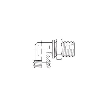 Adaptall 90 Degrees DIN BULKHEAD UNION ELBOW L06 L06 5042L-06