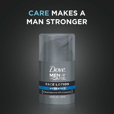 Dove Men+Care Hydrate Plus SPF 15 Face Lotion, 1.69 Ounce, 12PK 84133761
