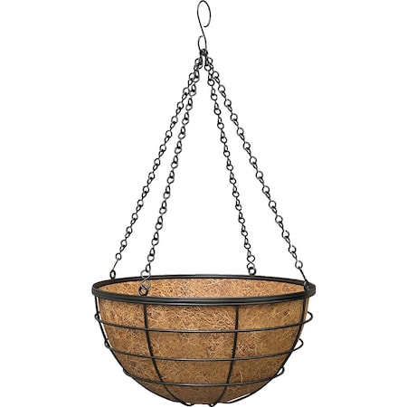Panacea 14'' Steel Modern Farmhouse Hanging Basket 81435