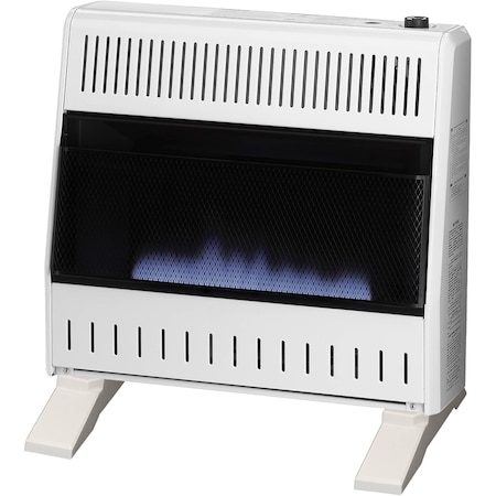 Procom Heating Liquid Propane Ventless Blue Flame Heater with Base Feet, 30,000 BTU, T-Stat Control ML300TBA-B