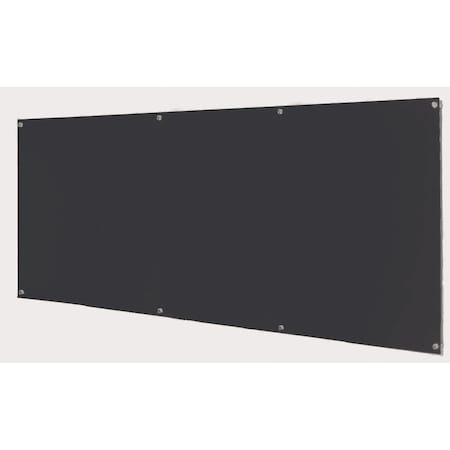 Aarco Black Pure Glass Markerboard 48"x96" 6BKGB4896NT