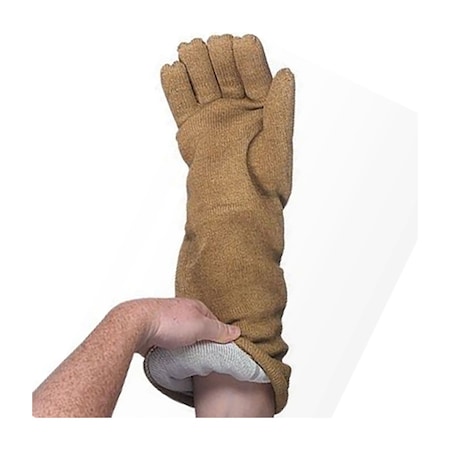 Qrp Heat&Cold Resistant Electrostatic Dissipative (ESD) Glove w/PBI Outer Shell, Nylon/Wool Lining, 18" 9835
