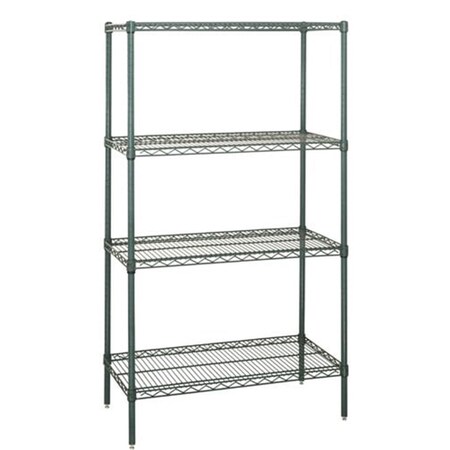 Betterbeds 4-Shelf Proform Wire Shelving Starter Kit, 12 x 48 x 54 in. BE1136255