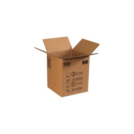 Bubblefast 10-12 1/2 x 12 1/2 x 15 1/8'' 1 - 5 Gallon Plastic Pail Haz Mat Boxes, 10PK BFHAZCO15GP