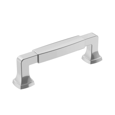 Amerock Stature 3-3/4 in 96 mm Center-to-Center Polished Chrome Cabinet Pull BP3688726