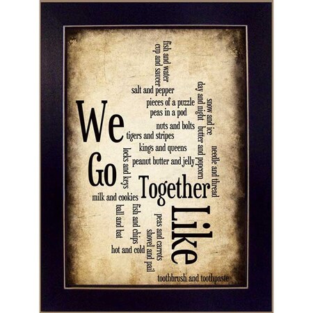 Homeroots We Go Together I Black Framed Print Wall Art 415697
