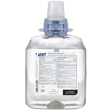 Purell Hand Sanitizer, Cartridge, Foam, 550mL, PK4 5194-04