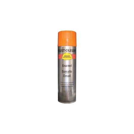 Rust-Oleum Performance Enamel Gloss Spray Paint, 15 Oz, Safety Orange, 6PK V2155838