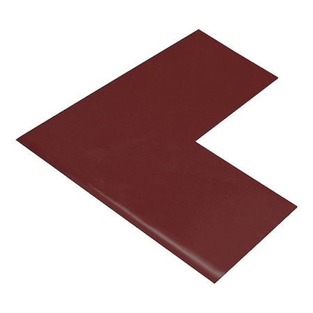 Mighty Line Floor Marking Shape, 10 in L, PK50 Angle4BRN