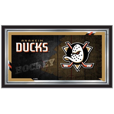 Holland Bar Stool Co Anaheim Ducks 15" x 26" Hockey Collector Mirror by Holland Bar Stool Company MColAnaDks