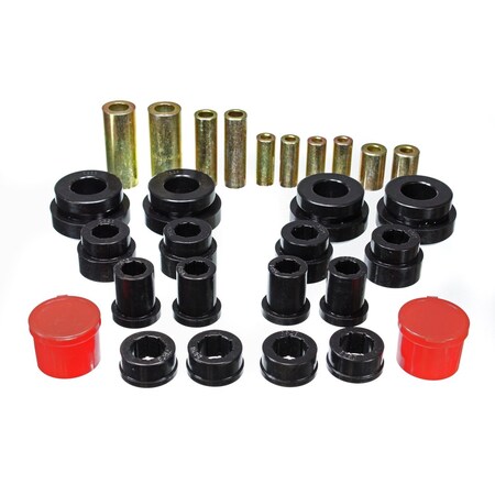 Energy Suspension Control Arm Bushing, Black; Polyurethane; With Upper and Lower Bushings 7.3121G