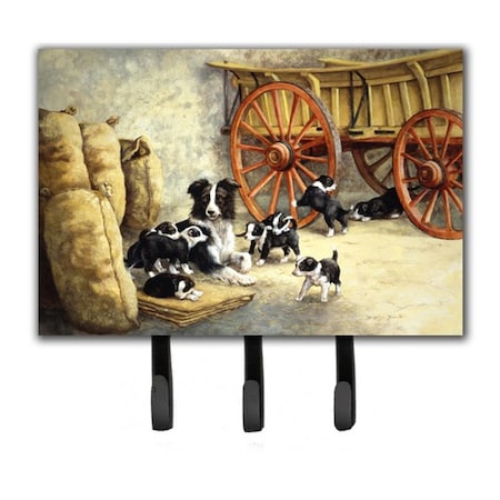 Carolines Treasures Border Collie Dog Litter Leash or Key Holder BDBA0118TH68