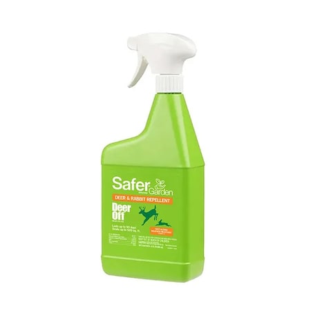 Safer Brand Deer Off Animal Repellent Liquid For Deer and Rabbits 32 oz 5981