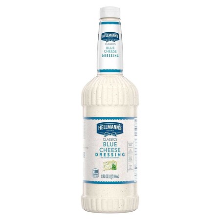 Hellmanns Classics Blue Cheese Salad Dressing Salad Bar Bottle, 32 Fluid Ounce 84120314