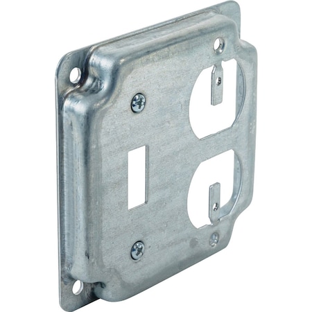 Southwire Toggle Switch/Duplex Outlet 4'' x 4'' Square Device Cover G1941-UPC