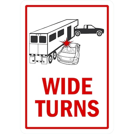 Lyle Wide Turns, 7x10, Non-Reflective, White G-17199-ND_7x10